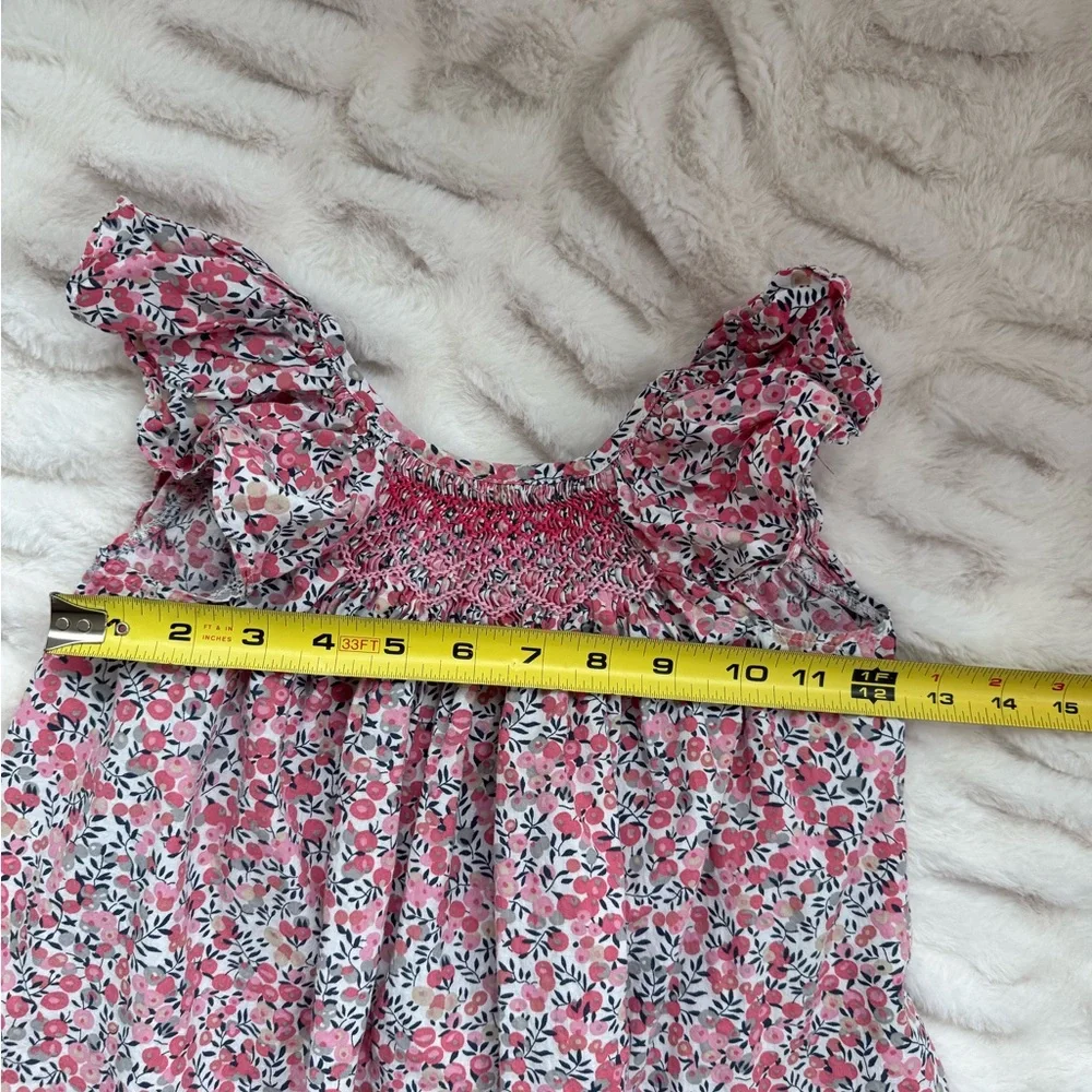 Floral Pink Kids Casual Dress - Picture 6 of 6